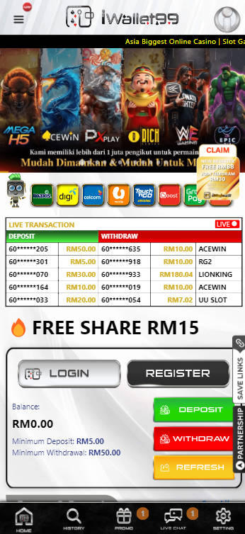 iWallet99 - Homepage - liverpool8888