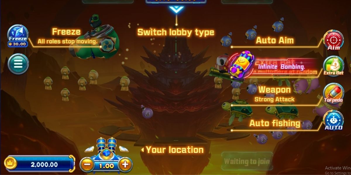 Gods Grant Fortune Fishing - Interface - Liverpool8888