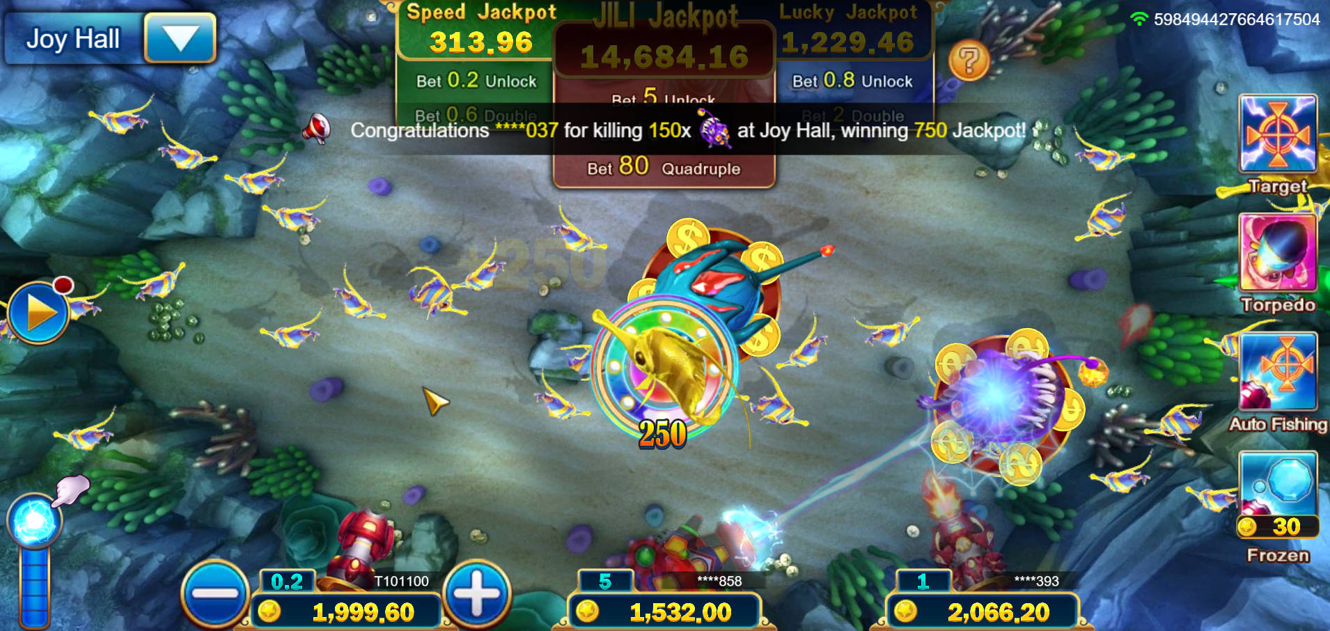 Jackpot Fishing - Interface - Liverpool8888