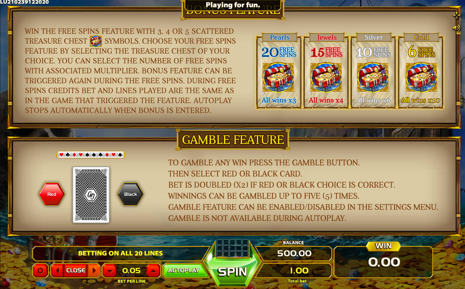 Pirate Queen Slot - Bonus Features - Liverpool888