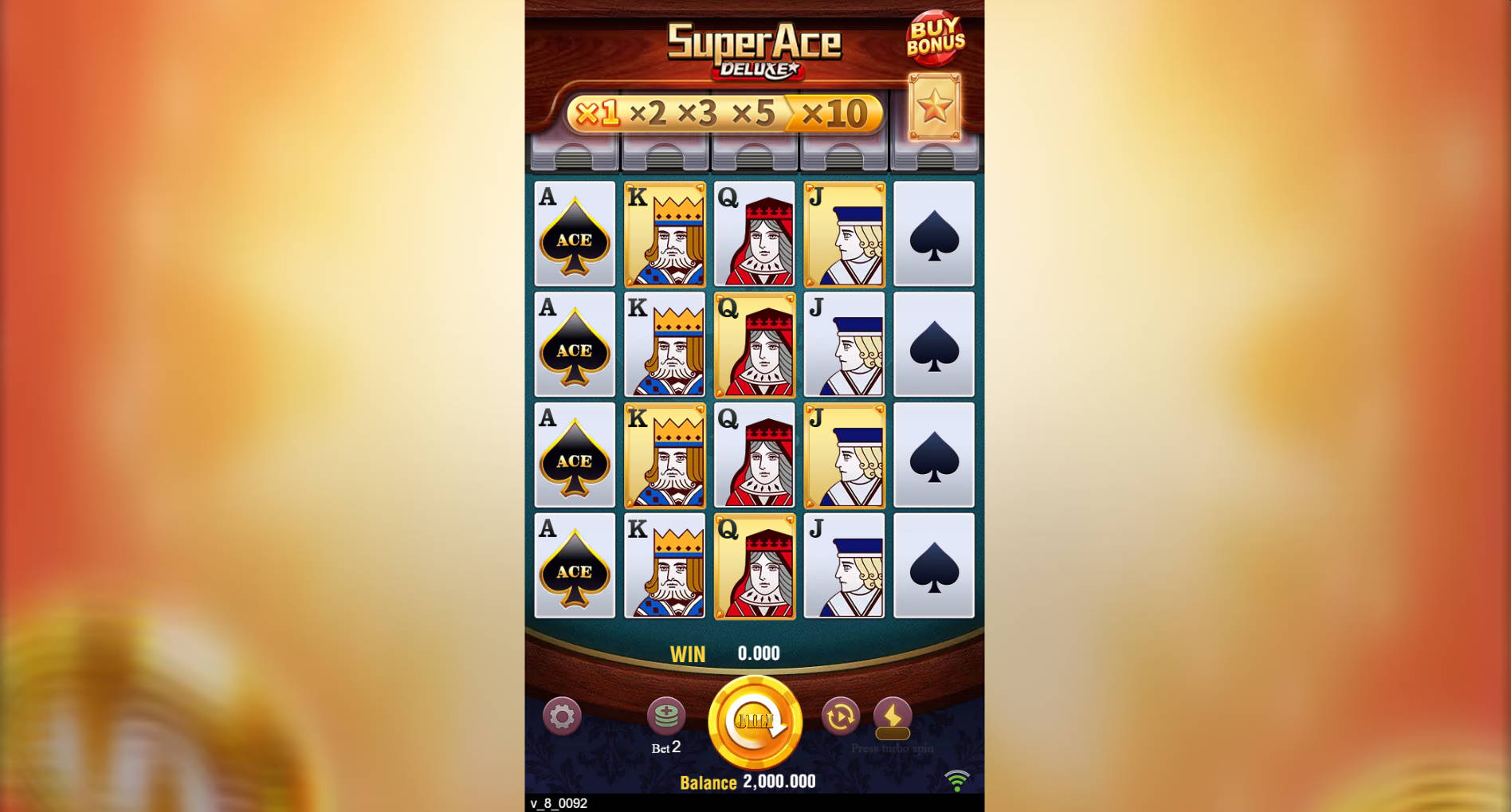 Super Ace Deluxe Slot - Interface - liverpool8888