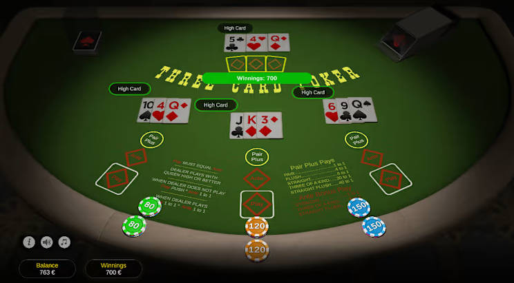 Three Card Poker - Gameplay - Liverpool888